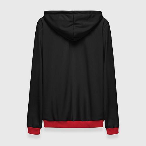 Женская толстовка Ночная прогулка / 3D-Красный – фото 2