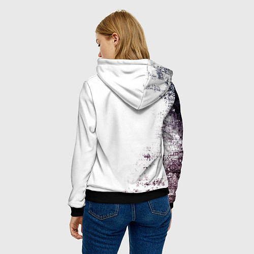 Женская толстовка Чёрный демонический Аста Либе / 3D-Черный – фото 4