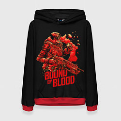 Толстовка-худи женская Bound of blood, цвет: 3D-красный