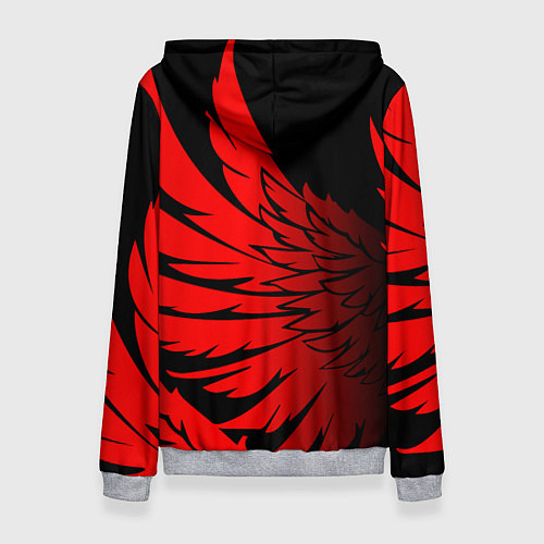 Женская толстовка YAMAHA ЯМАХА МОТОСПОРТ / 3D-Меланж – фото 2