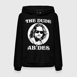 Толстовка-худи женская The dude ABIDES, цвет: 3D-черный