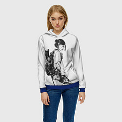 Толстовка-худи женская BW Elly, цвет: 3D-синий — фото 2