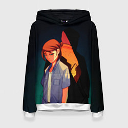 Толстовка-худи женская Анимационные Элли и Джоел, цвет: 3D-белый