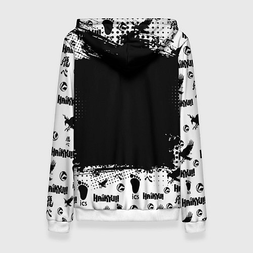 Женская толстовка Старшая школа Карасуно / 3D-Белый – фото 2