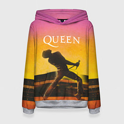 Толстовка-худи женская Queen Freddie Mercury Z, цвет: 3D-меланж