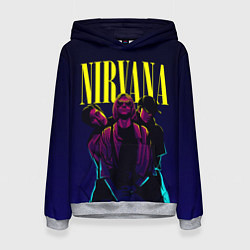 Толстовка-худи женская Nirvana Neon, цвет: 3D-меланж