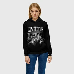 Толстовка-худи женская Led Zeppelin, цвет: 3D-черный — фото 2