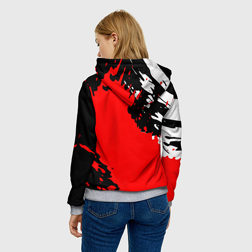 Женская толстовка DUCATI ДУКАТИ ГРАНЖ / 3D-Меланж – фото 4