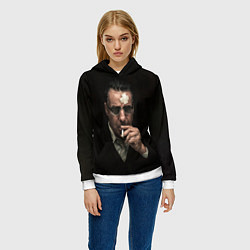 Толстовка-худи женская Линдерманн, цвет: 3D-белый — фото 2