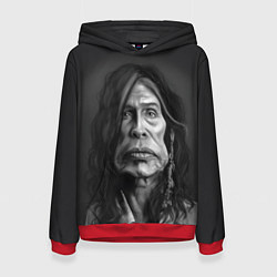 Толстовка-худи женская Steven Tyler AEROSMITH Z, цвет: 3D-красный