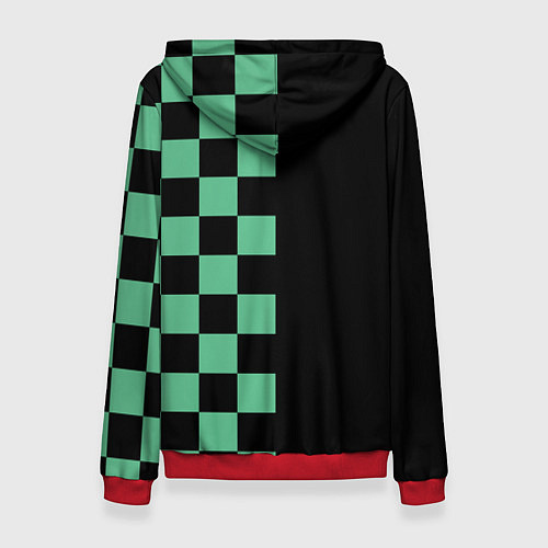 Женская толстовка КОСТЮМ TANJIRO KAMADO ТАНДЖИРО / 3D-Красный – фото 2