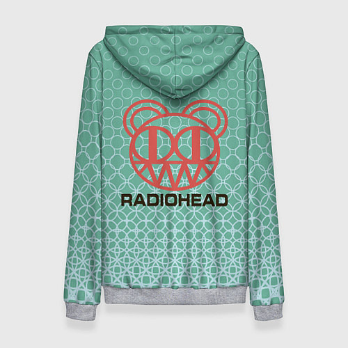 Женская толстовка Radiohead Радиохед Logo спина Z / 3D-Меланж – фото 2