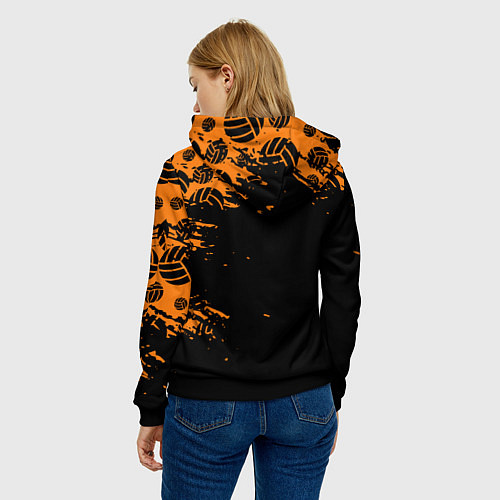 Женская толстовка KARASUNO КАРАСУНО / 3D-Черный – фото 4