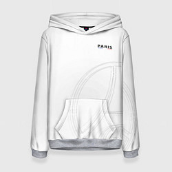 Толстовка-худи женская PSG Core Big Logo White New 202223, цвет: 3D-меланж
