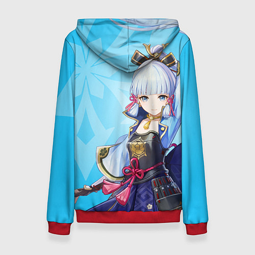 Женская толстовка Genshin Impact, Аяка / 3D-Красный – фото 2