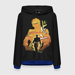 Толстовка-худи женская Дио Брандо, цвет: 3D-синий