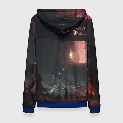 Женская толстовка Samurai Ghost of Tsushima Z / 3D-Синий – фото 2