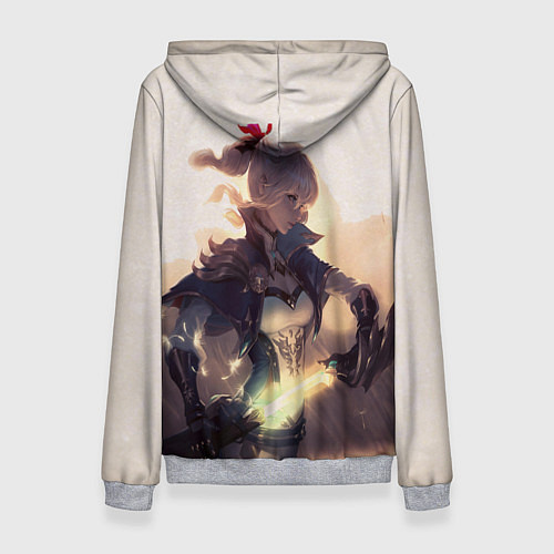 Женская толстовка GENSHIN IMPACT ДЕВУШКА / 3D-Меланж – фото 2