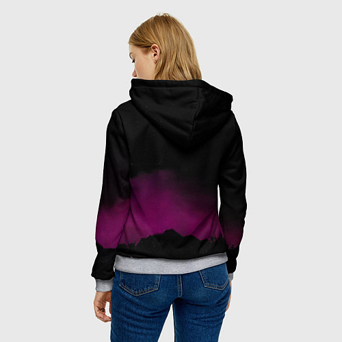 Женская толстовка Euphoria team / 3D-Меланж – фото 4