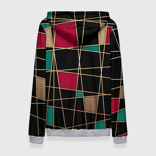 Женская толстовка Модный абстрактный узор / 3D-Меланж – фото 2