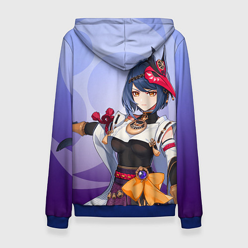 Женская толстовка Genshin Impact, Сара / 3D-Синий – фото 2