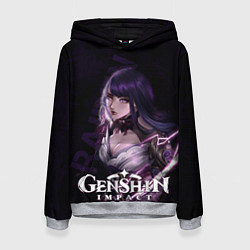 Толстовка-худи женская Сёгун Райден, цвет: 3D-меланж
