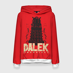Толстовка-худи женская Dalek, цвет: 3D-белый
