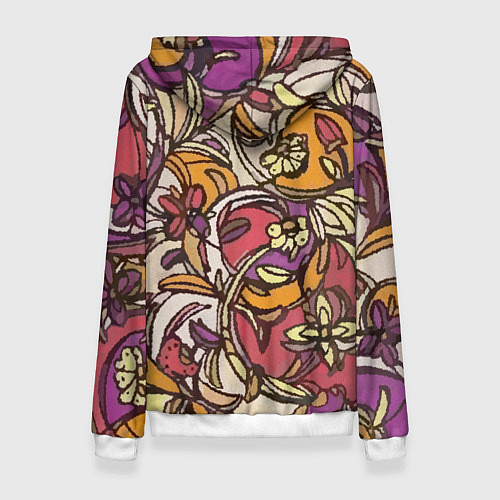 Женская толстовка Цветочный аромат / 3D-Белый – фото 2