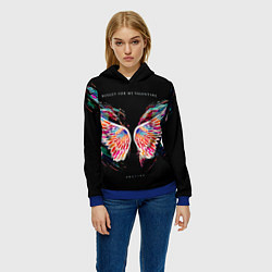 Толстовка-худи женская Gravity - Bullet For My Valentine, цвет: 3D-синий — фото 2