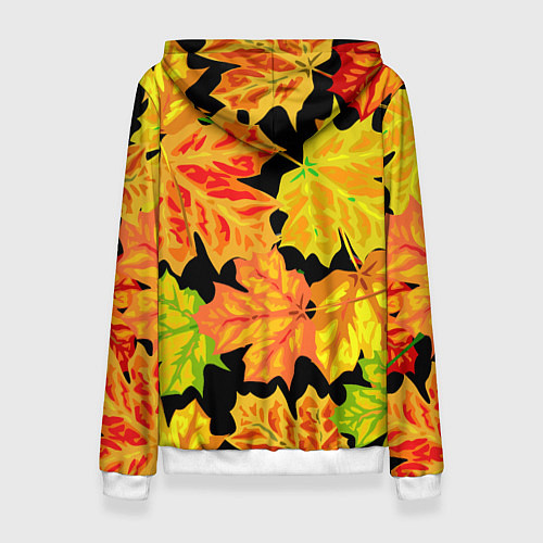 Женская толстовка LEAF FALL AUTUMN / 3D-Белый – фото 2