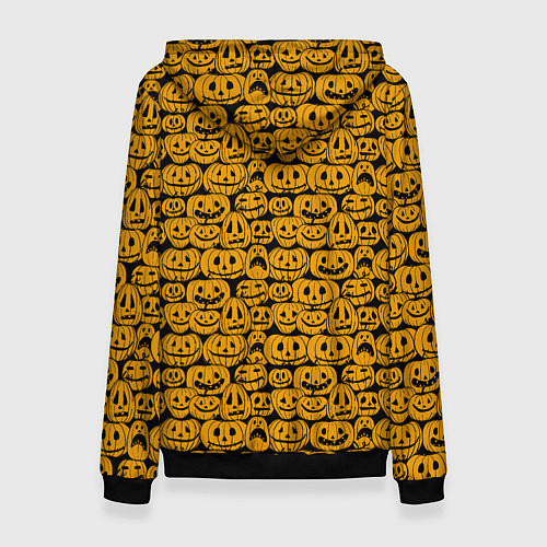 Женская толстовка Хэллоуинские Тыквы / 3D-Черный – фото 2