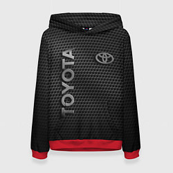 Толстовка-худи женская TOYOTA STEEL HONEYCOMBS, цвет: 3D-красный