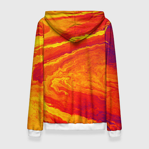 Женская толстовка ПЯТНО ЮПИТЕРА ОРАНЖЕВЫЙ ГРАНЖ / 3D-Белый – фото 2