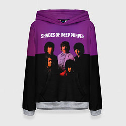 Толстовка-худи женская Shades of Deep Purple, цвет: 3D-меланж