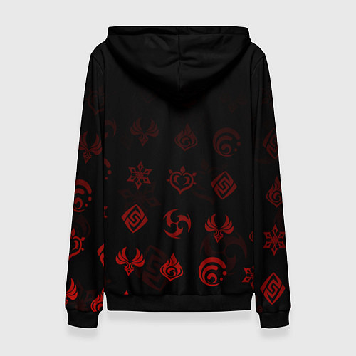 Женская толстовка Синь Янь Genshin Impact / 3D-Черный – фото 2