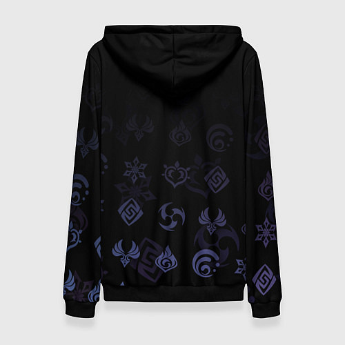 Женская толстовка Гань Юй Genshin Impact / 3D-Черный – фото 2