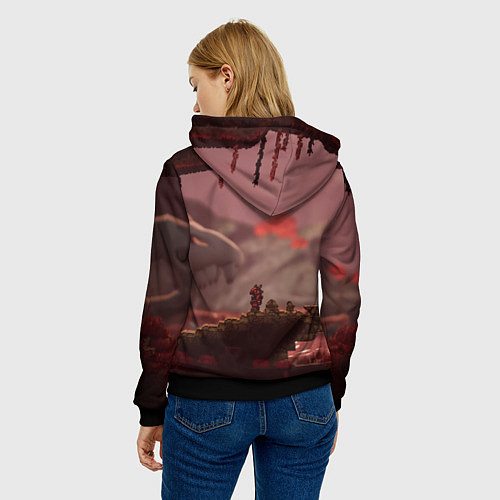 Женская толстовка Terraria Тэррария / 3D-Черный – фото 4