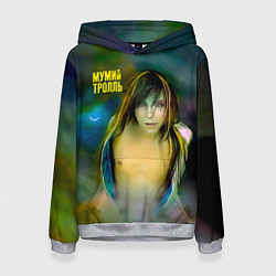 Толстовка-худи женская Точно ртуть алоэ - Мумий Тролль, цвет: 3D-меланж