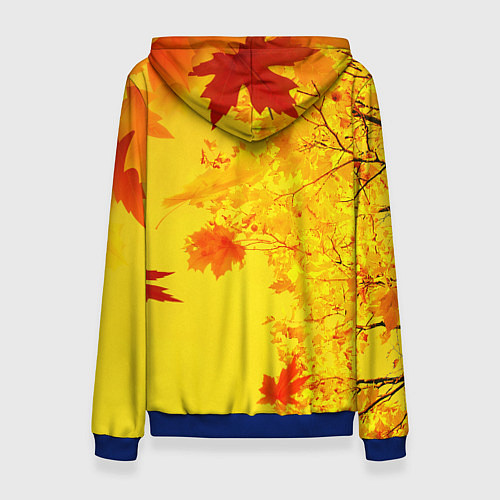 Женская толстовка ОСЕННИЕ ЦВЕТА ЗОЛОТАЯ ОСЕНЬ / 3D-Синий – фото 2