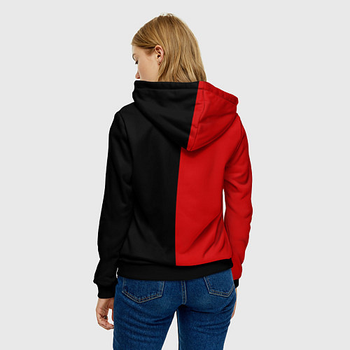 Женская толстовка Ковбой Бибоп с сигаретой / 3D-Черный – фото 4