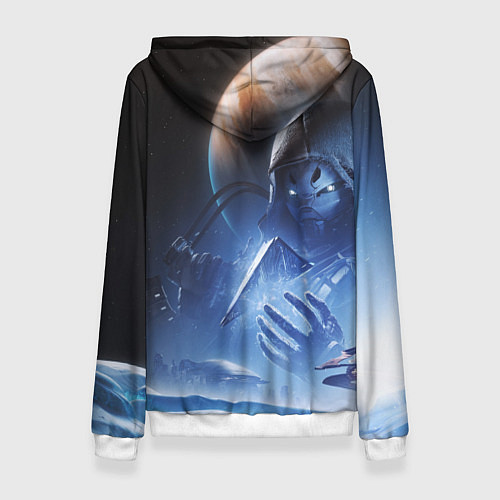 Женская толстовка DESTINY 2 ЛЕДЯНОЙ МАРС ТАЙНЫЙ ГЕРОЙ / 3D-Белый – фото 2