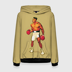 Толстовка-худи женская Ali art, цвет: 3D-черный