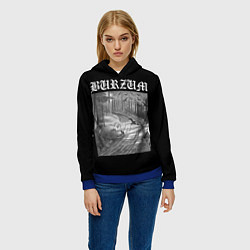 Толстовка-худи женская Burzum Hvis lyset tar oss, цвет: 3D-синий — фото 2