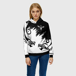Толстовка-худи женская ТОКИЙСКИЕ МСТИТЕЛИ ВАЛЬГАЛЛА, цвет: 3D-черный — фото 2