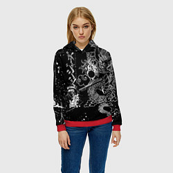 Толстовка-худи женская ТОКИЙСКИЕ МСТИТЕЛИ TOKYO REVENGERS ДРАКОН, цвет: 3D-красный — фото 2