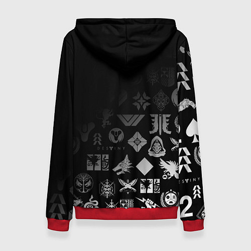 Женская толстовка DESTINY LOGOBOMBING / 3D-Красный – фото 2