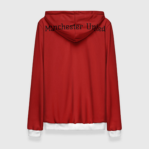 Женская толстовка Manchester United F C / 3D-Белый – фото 2
