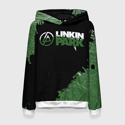 Толстовка-худи женская Линкин Парк в стиле Гранж Linkin Park, цвет: 3D-белый