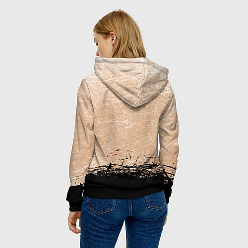 Женская толстовка Linkin Park Рок Группа Линкин Парк / 3D-Черный – фото 4