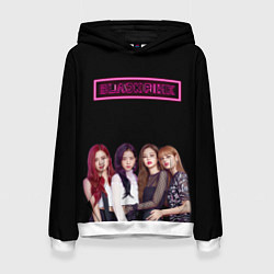 Толстовка-худи женская BLACKPINK NEON, цвет: 3D-белый